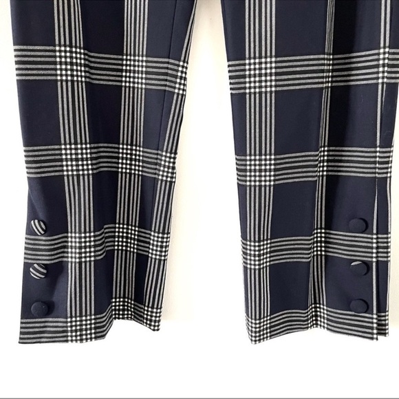 Lela Rose Plaid Stretch Wool Jacket & Pants Set - Picture 8 of 16